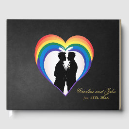 Livro De Visitas Gay elegante silhuetas.