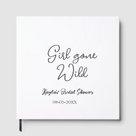 Livro De Visitas Girl gone wild bridal shower name date simple mini
