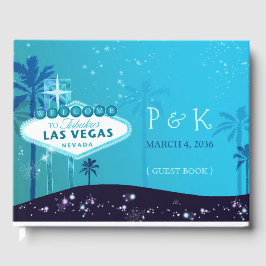 Livro De Visitas Glam Chic Las Vegas Casamento Monograma