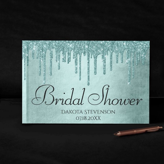 Livro De Visitas Glitter de Mensagem de Discagem | Chá de Fusão de  (Criador carregado)