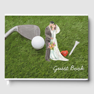 Livro De Visitas Golf Guest bola de golfe e casamento