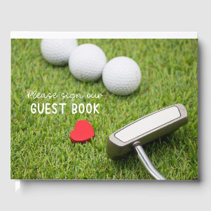 Livro De Visitas Golf Guest - bola de golfe para festa de casamento
