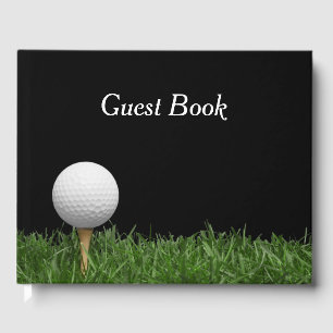 Livro De Visitas Golf Guest book sobre fundo negro