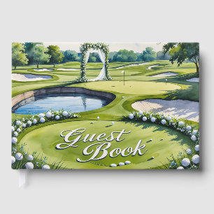 Livro De Visitas Golf Weding Themed Guest Book