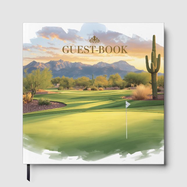 Livro De Visitas Golfe no Arizona  (Frente)