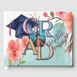 Livro De Visitas Graduação de Imagem de Aquarela