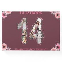 Grande 14 de Aniversário Foto Collage Flower Girl 