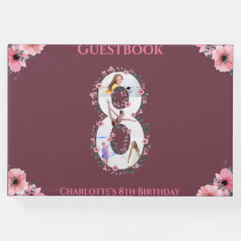 Livro De Visitas Grande Cintura de Fotografias de Aniversário, Cinz