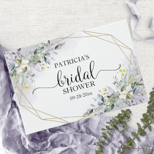 Livro De Visitas Greenery Eucalyptus, Chá de panela Geométrico Conv