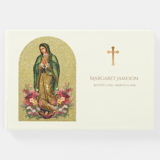 Livro De Visitas Guadalupe Virgem Maria Memorial Funeral (Frente)