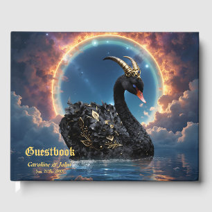 Livro De Visitas Guardião Cisne Negro Celestial do Véu do Fogo Luna