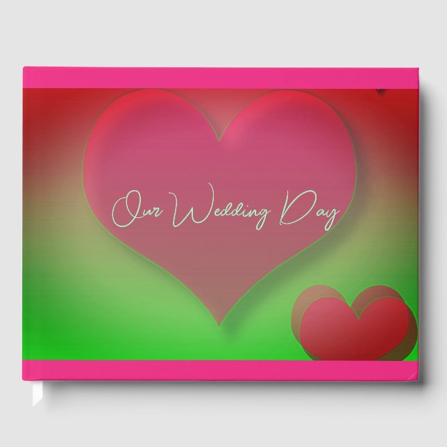 Livro De Visitas Guestbook de Amor Brilhante (Frente)