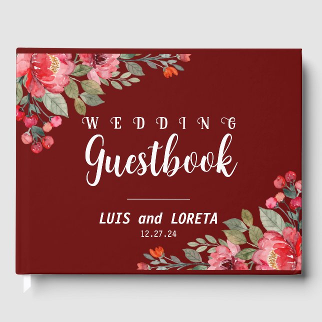 Livro De Visitas Guestbook de Casamento de Escrituras (Frente)