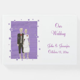 Livro De Visitas Guestbook de Casamento de Halloween do Casal de Es