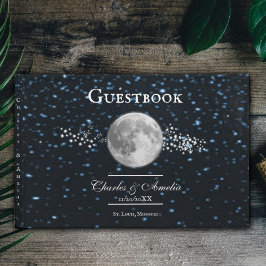Livro De Visitas Guestbook de Casamento Lunar
