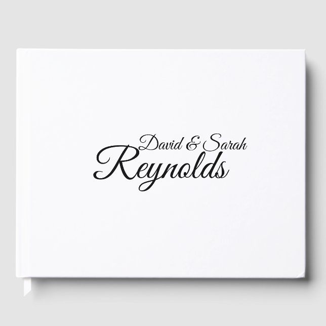 Livro De Visitas Guestbook de Casamento Personalizado (Frente)
