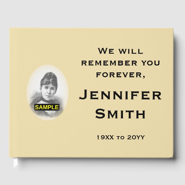 Livro De Visitas Guestbook de memórias subjugadas e personalizadas (Frente)