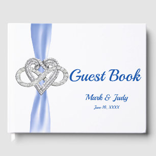 Livro De Visitas Guestbook do casamento do coração da infinidade