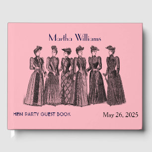 Livro De Visitas Guestbook do partido de galinha do vintage