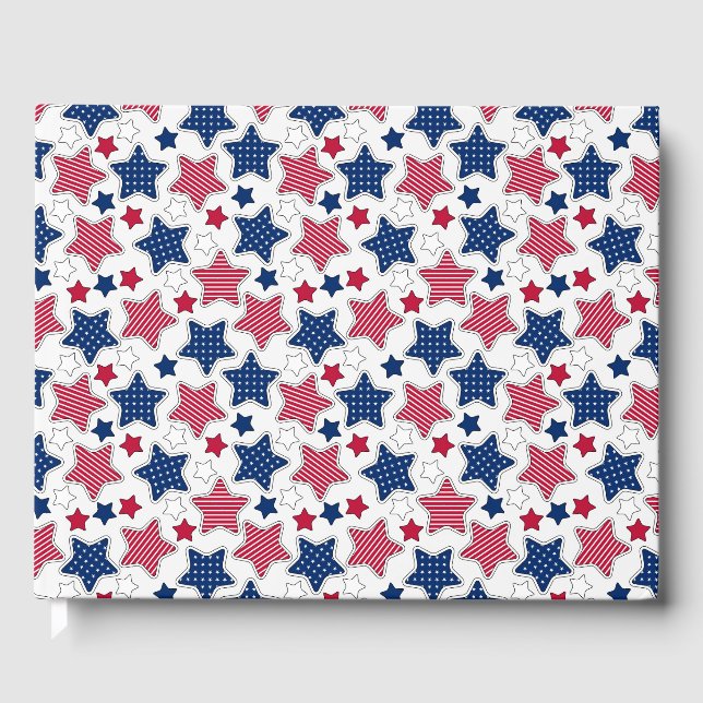 Livro De Visitas Guestbook Em 4 De Julho (Frente)