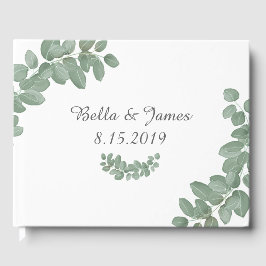 Livro De Visitas Guestbook Eucalyptus Wedding