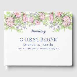 Livro De Visitas Guestbook Floral Wedding