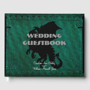 Livro De Visitas Guestbook medieval do casamento vintage da espada