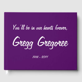 Livro De Visitas Guestbook Memorial Enlutado e Subjugado