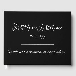 Livro De Visitas Guestbook Memorial Mínimo e Feliz