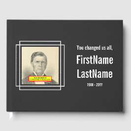 Livro De Visitas Guestbook Memorial Mínimo e Feliz