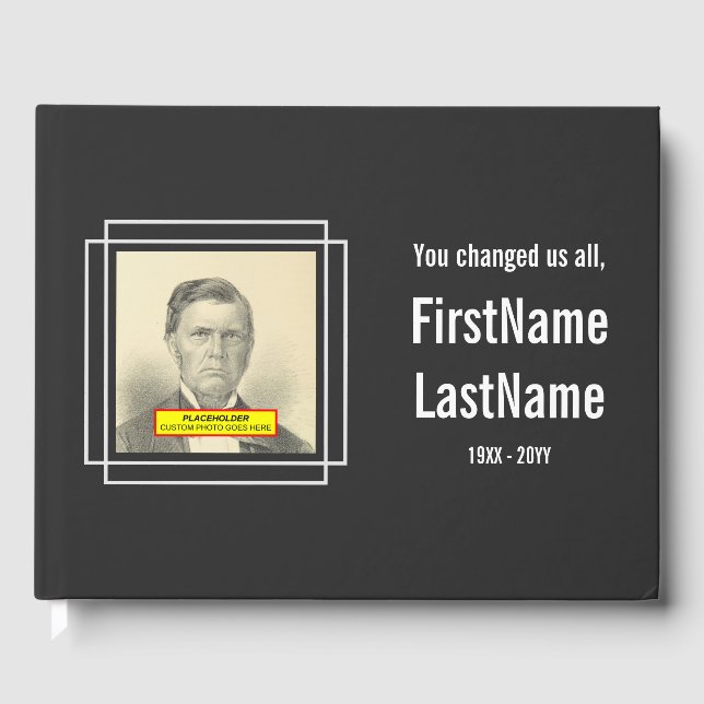 Livro De Visitas Guestbook Memorial Mínimo e Feliz (Frente)