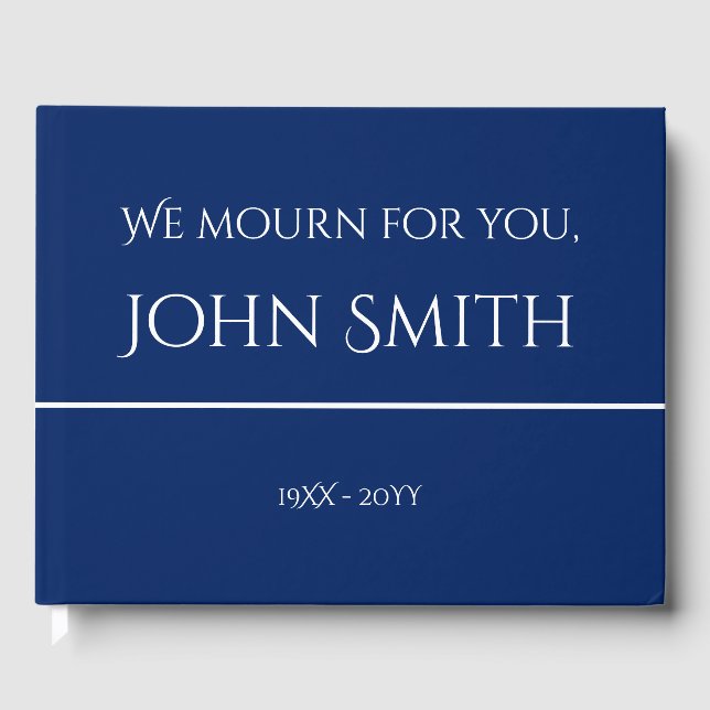 Livro De Visitas Guestbook para memórias simples e básicas (Frente)