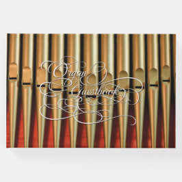 Livro De Visitas Guestbook para organizadores visitantes com ouro e