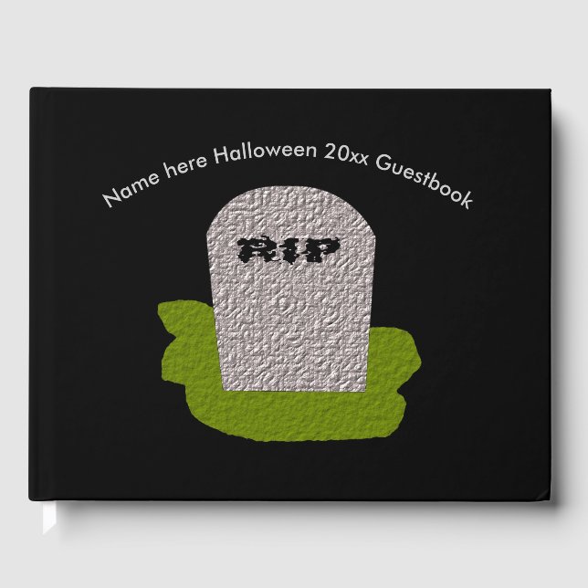 Livro De Visitas Guestbook RIP Tombstone (Frente)