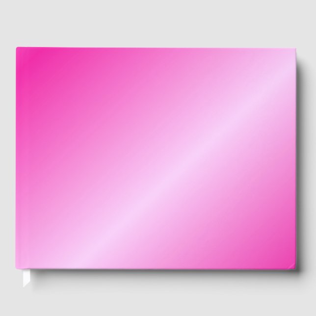 Livro De Visitas Guestbook rosa, decoração festiva, lindo (Frente)