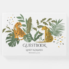 Livro De Visitas Guestbook Safari Jungle Cats