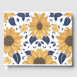Livro De Visitas Guestbook Sunflower