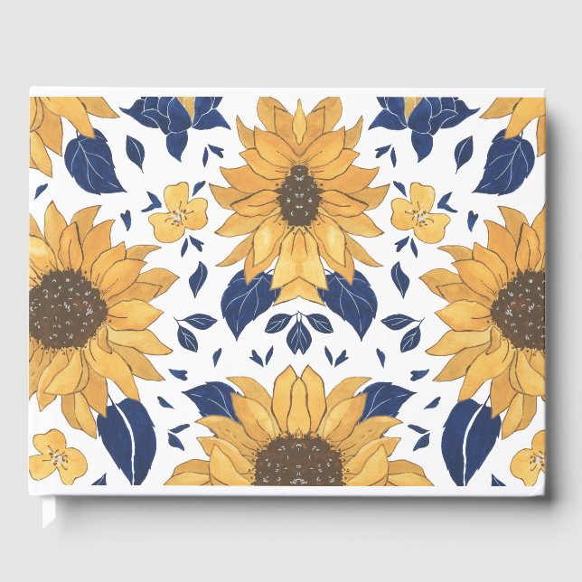Livro De Visitas Guestbook Sunflower (Frente)