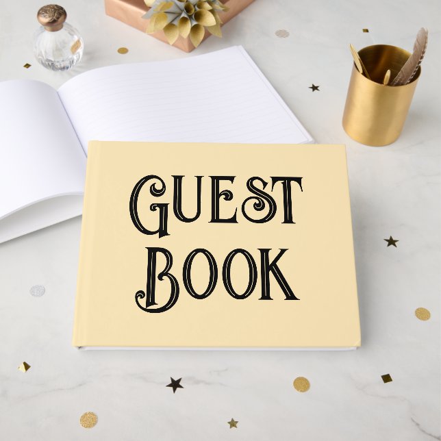 Livro De Visitas guia de casamento simples (Frente aberta)