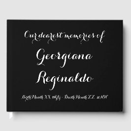 Livro De Visitas Guia de Condolências Básicas e Simples