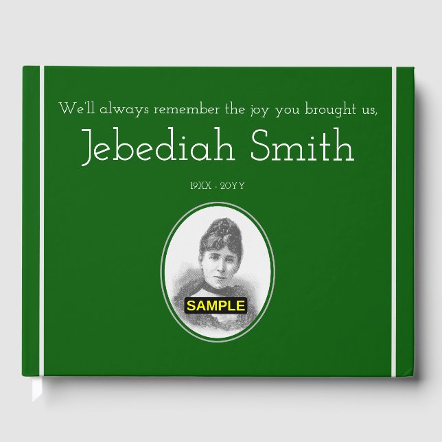 Livro De Visitas Guia de Condolências Elegante e Simples (Frente)