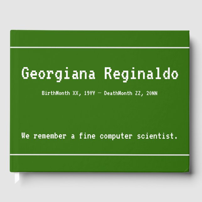Livro De Visitas Guia de Condolências Simples e Mínimas para Comp (Frente)
