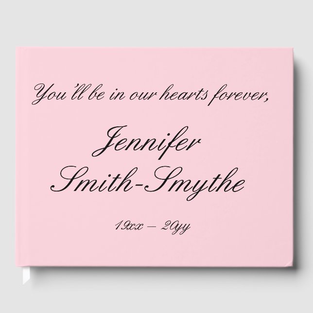 Livro De Visitas Guia de Condolências Subjugadas e Elegantes (Frente)