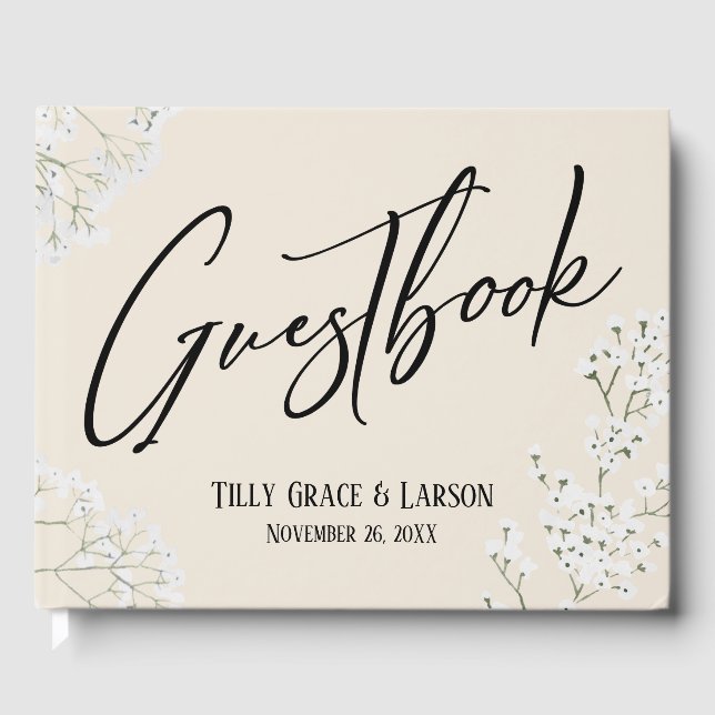 Livro De Visitas Guia de Escrita Respiratória do Bebê (Frente)