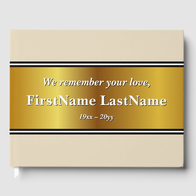 Livro De Visitas Guia de Memórias Simples e Felizes (Frente)