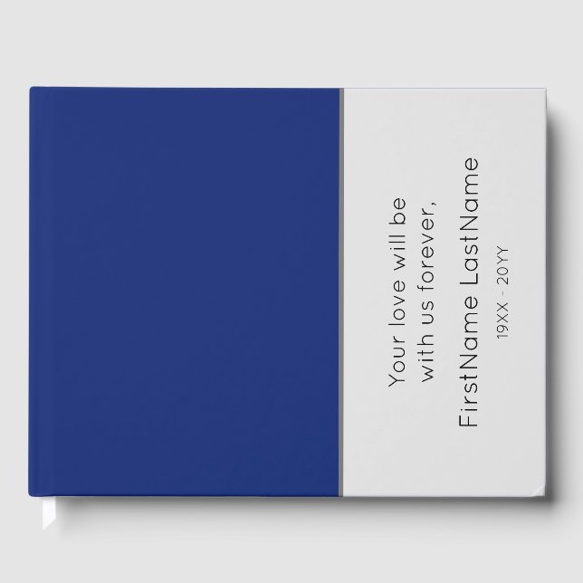 Livro De Visitas Guia de serviço de Acordar mínimo e elegante (Frente)