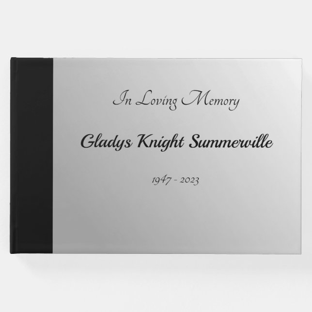 Livro De Visitas Guia do Serviço Funeral | Eternamente (Frente)