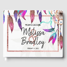 Guia Dourado do Boho Watercolor Dreamcatcher Rosa