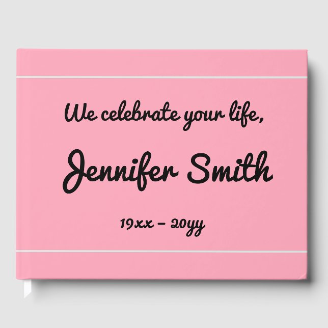 Livro De Visitas Guia Funeral Elegante e Feliz (Frente)