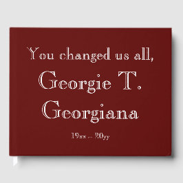 Livro De Visitas Guia Funeral/Memorial Simples e Personalizado